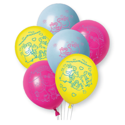 6 12" PEPPA PIG LTX BLLN 2S van Unique koop je bij Partywinkel