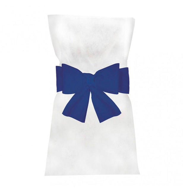 Fiocco per sedia blu scuro 19 cm 6 pezzi