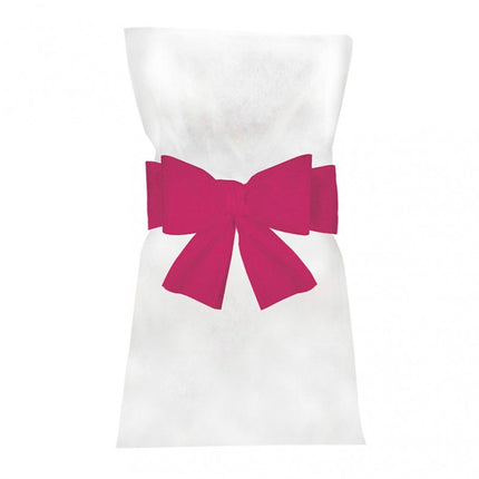 Fiocco per sedia fucsia 19 cm 6 pezzi