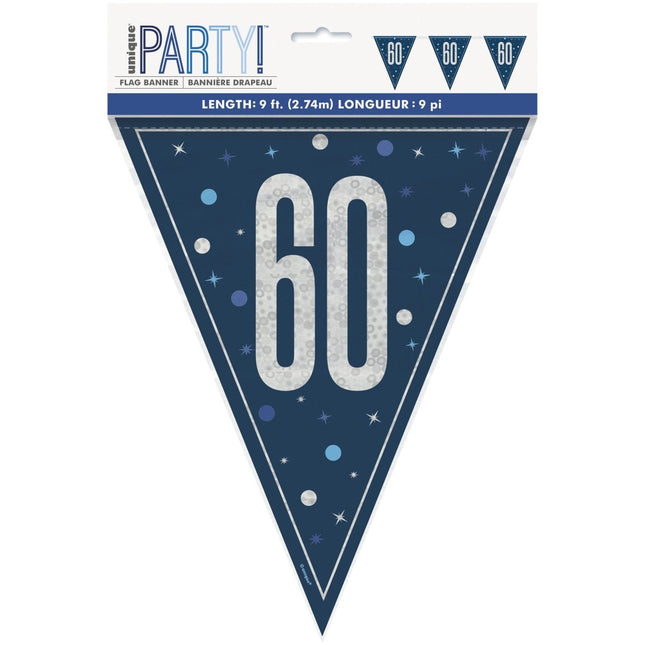 60 Jaar Slinger Blauw 2,5m van Unique koop je bij Partywinkel