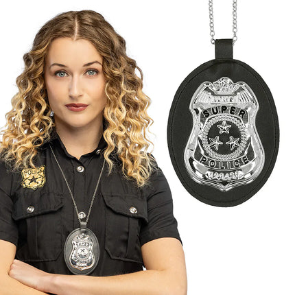 Collana con ciondolo "Super police"