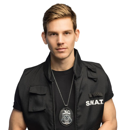 Collana con ciondolo "Super police"