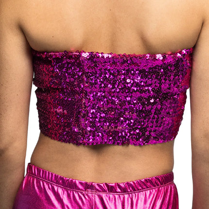 Top Sparkle rosa (M/L elasticizzato)