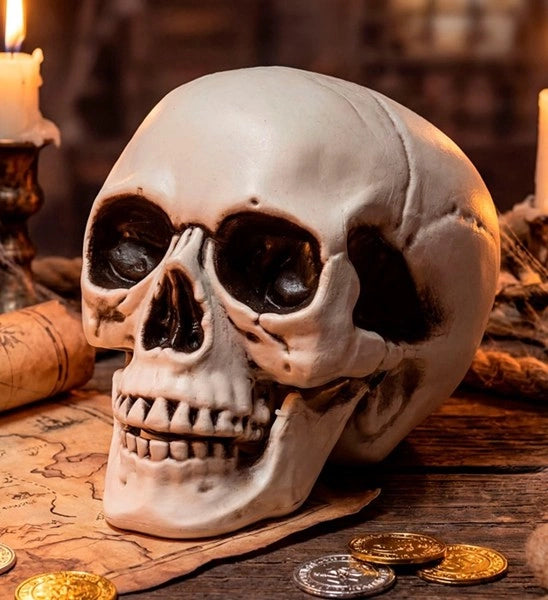Teschio di Halloween con mascella mobile