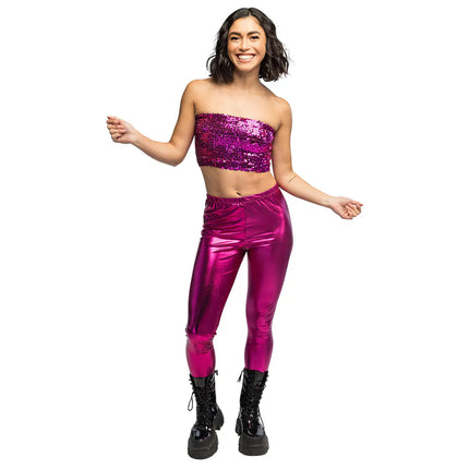Top Sparkle rosa (M/L elasticizzato)
