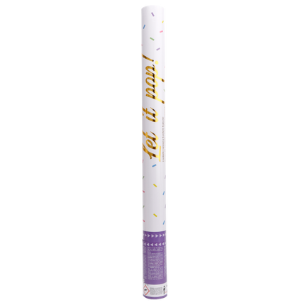 Cannone di coriandoli colorati in foil 60 cm