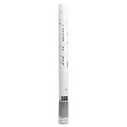 Cannone per coriandoli d'argento da 60 cm