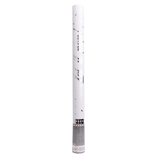 Cannone per coriandoli d'argento da 60 cm