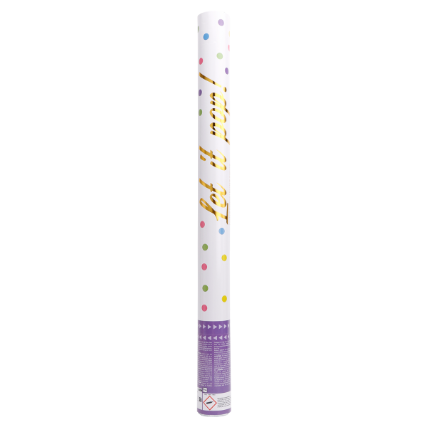 Cannone di coriandoli colorati da 60 cm