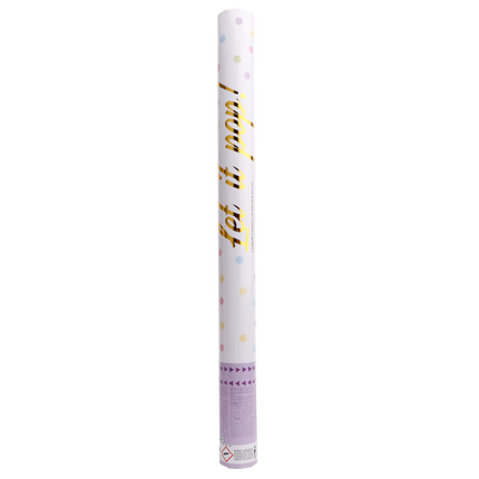 Cannone di coriandoli colorati pastello 60 cm