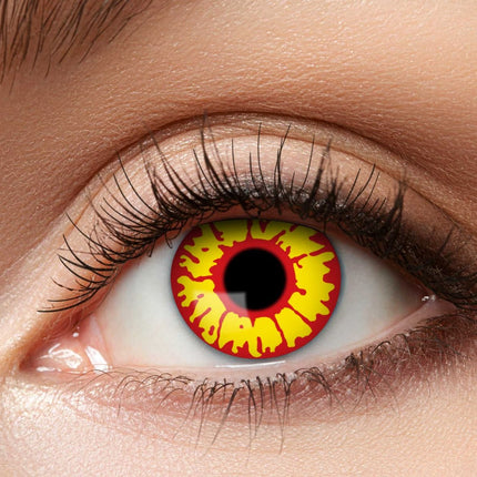Lenti color Halloween giallo/rosso