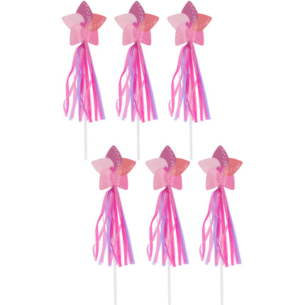 Bacchetta magica rosa 26 cm 6 pezzi