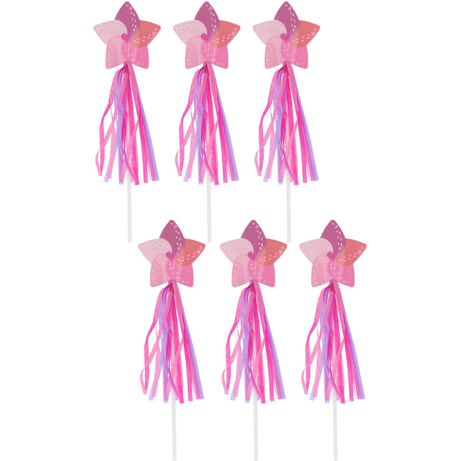 Bacchetta magica rosa 26 cm 6 pezzi