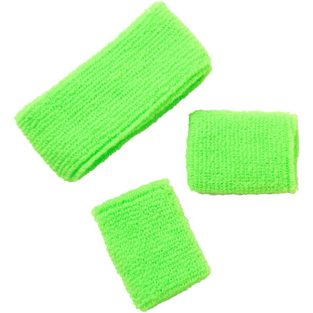 Fasce elastiche verde neon - 3 pezzi