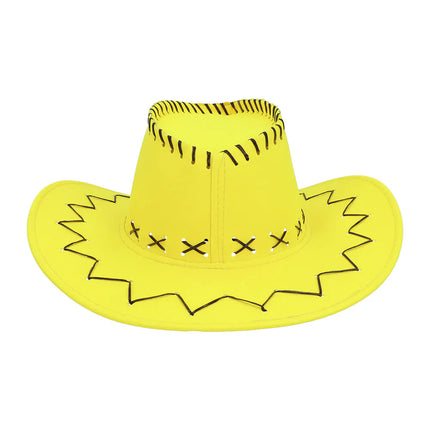 Cappello da cowboy Savanne giallo neon UV