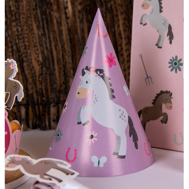 Cappelli da festa a forma di cavallo 16 cm 6 pezzi