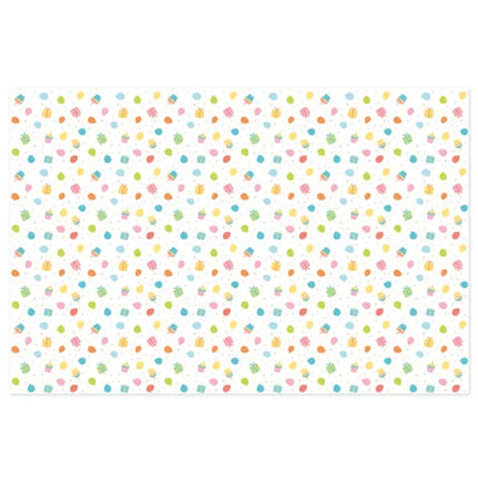 Tovaglia di Buon Compleanno Torta Colorata e Regali 1,8m