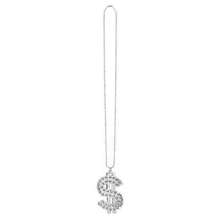 Collana Bling con dollaro in argento