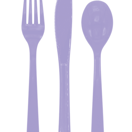 Set di posate riutilizzabili Lila, 18 pezzi