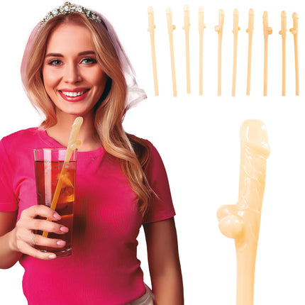 Cannucce per pene nude 19,5 cm 10 pezzi