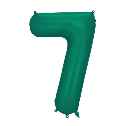 7 Jaar Cijfer Ballon Groen Leeg 86cm van Partydeco koop je bij Partywinkel