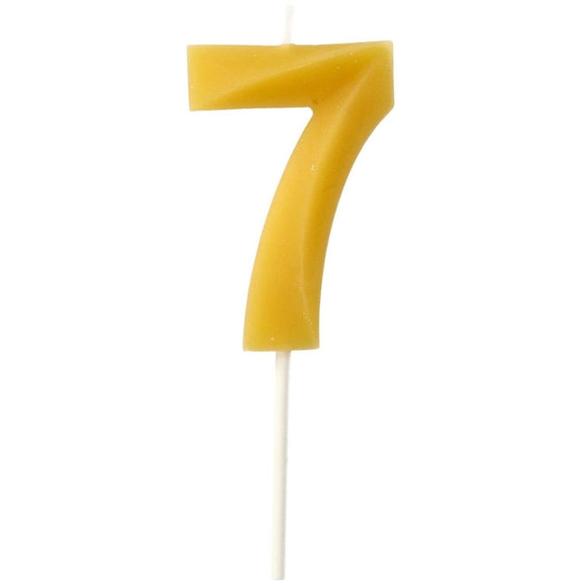 7 Jaar Kaarsen 4,5cm van Folat koop je bij Partywinkel