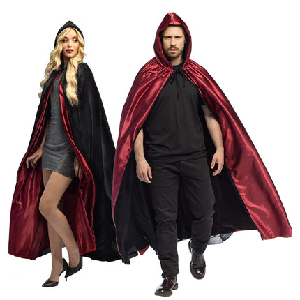 Capo di Halloween Nero Rosso Creatura della Notte