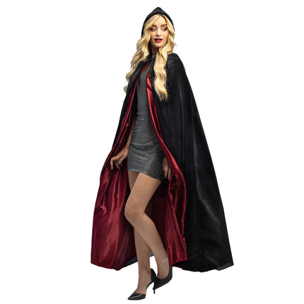 Capo di Halloween Nero Rosso Creatura della Notte