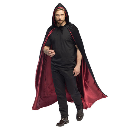 Capo di Halloween Nero Rosso Creatura della Notte