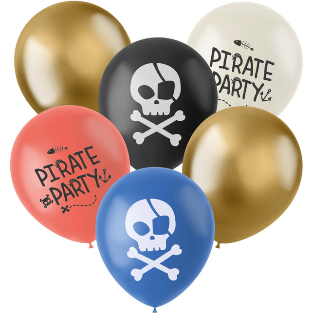 Palloncini Pirata Colorati 33cm 6pz