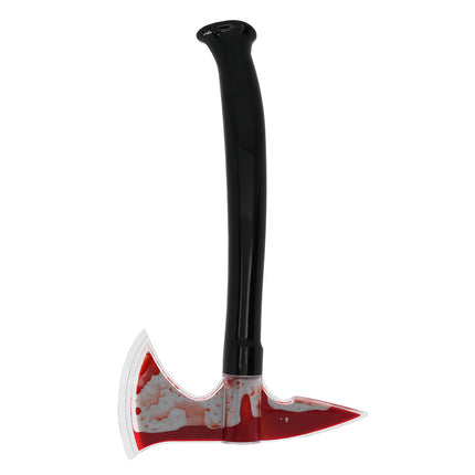 Ascia finta di Halloween con sangue 34 cm