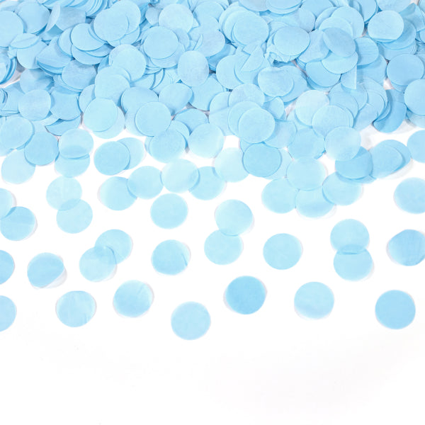 Cannone di coriandoli azzurro 28 cm
