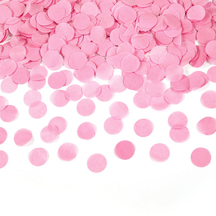 Cannone di coriandoli rosa chiaro 40 cm
