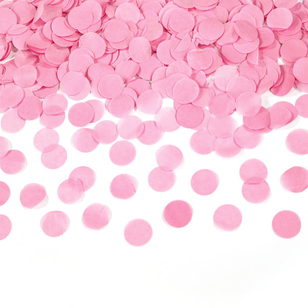 Cannone di coriandoli rosa chiaro 40 cm