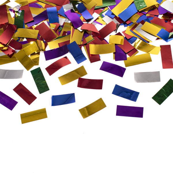 Cannone di coriandoli colorati in foil 60 cm