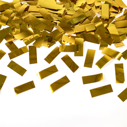 Cannone di coriandoli d'oro in foil 40 cm