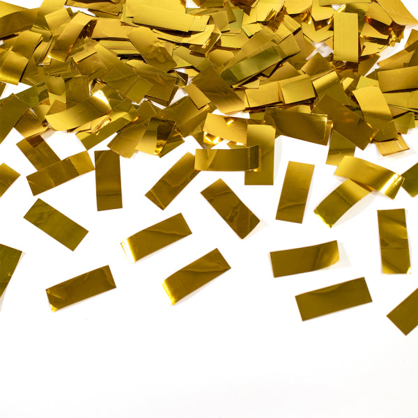 Cannone di coriandoli d'oro in foil 60 cm