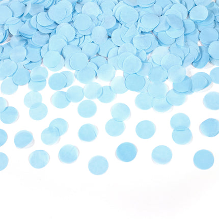 Cannone di coriandoli per la rivelazione di genere azzurro 40 cm