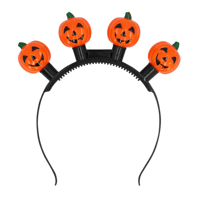 Cerchietto Halloween Zucca Led