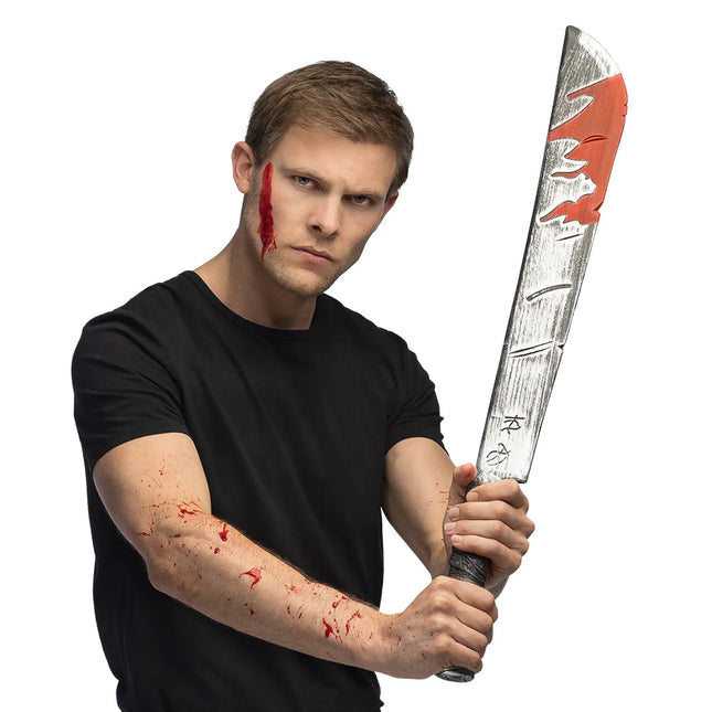 Coltello finto sangue di Halloween 73 cm