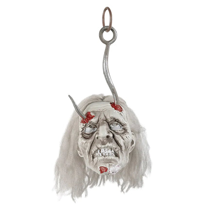 Testa di zombie finta di Halloween 36 cm