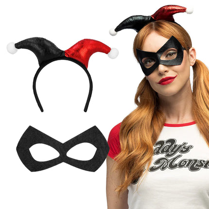 Set di accessori per Halloween Arlecchino 2 pezzi