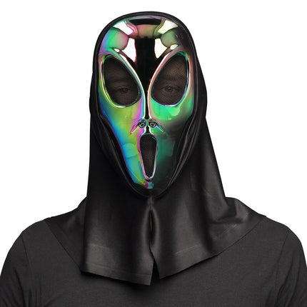 Maschera di Halloween Alien Olografica