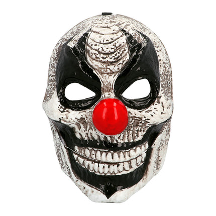 Maschera di Halloween da clown con mascella mobile
