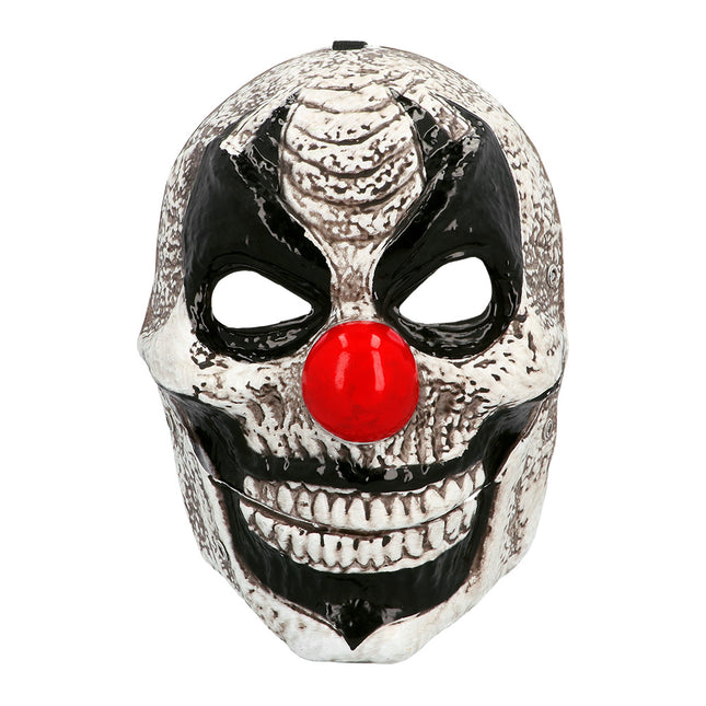 Maschera di Halloween da clown con mascella mobile