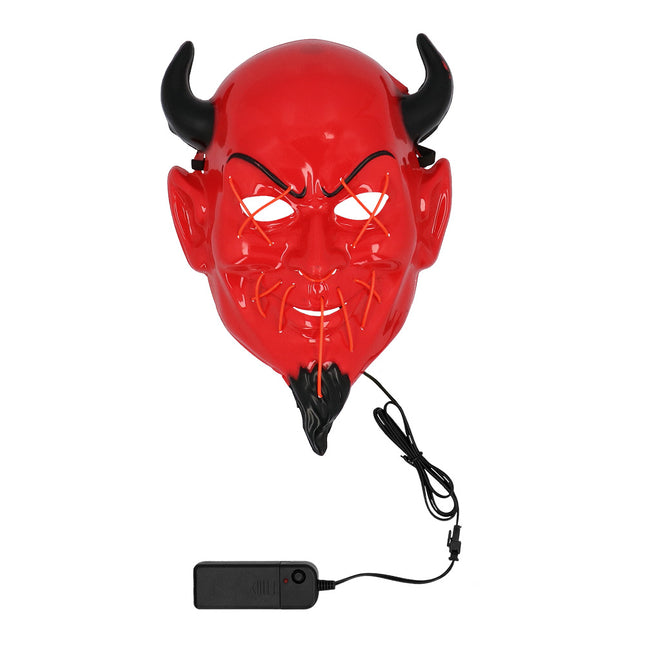 Maschera di Halloween Diavolo Rosso Nero