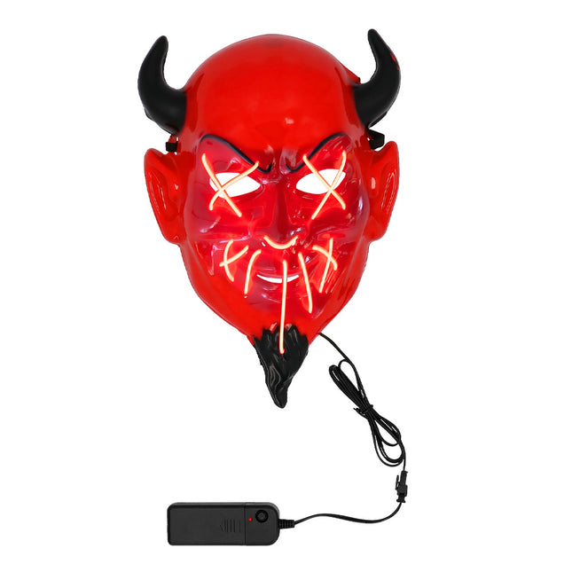 Maschera di Halloween Diavolo Rosso Nero
