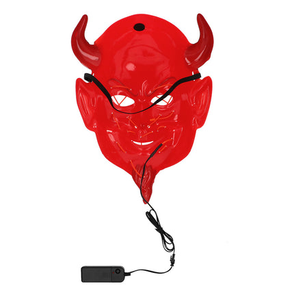 Maschera di Halloween Diavolo Rosso Nero