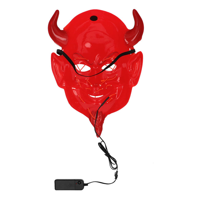 Maschera di Halloween Diavolo Rosso Nero