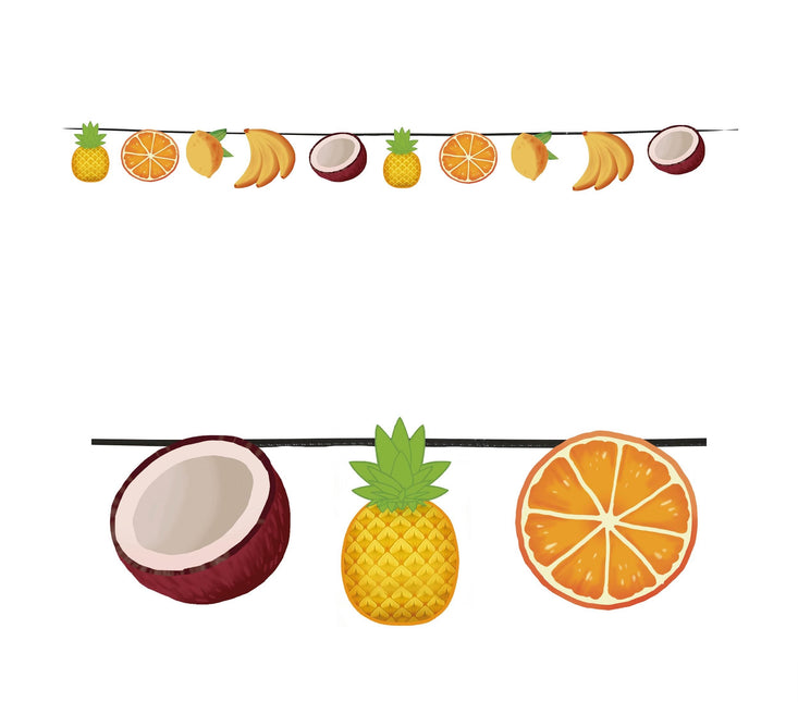 Ghirlanda di frutta esotica 3m